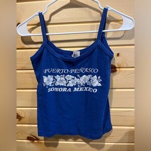 vintage cute little tank!💙🦋🌺🌴🐠🍹🍍